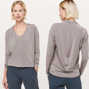 Lululemon Deep Stretch Long Sleeve Lunar Rock Size 6